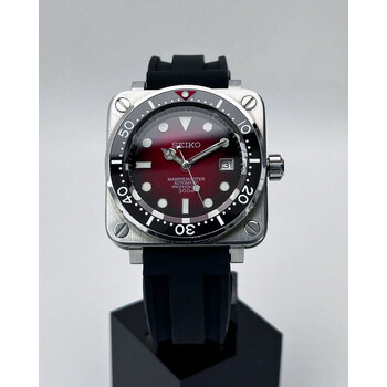  Custom Seiko Mod • Red Vignette Diver BR03 • 42mm